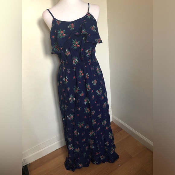Peyton & Parker Navy Blue Floral Dress Size Small - Picture 3 of 10